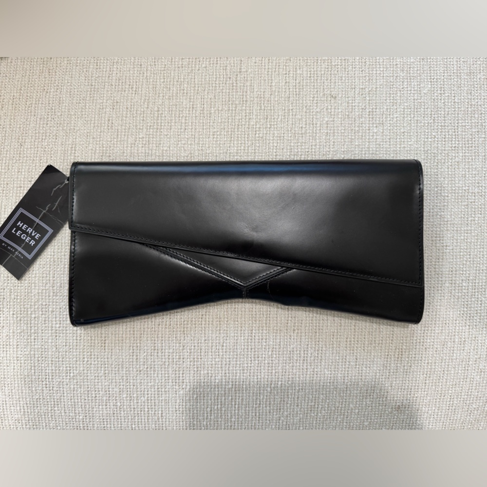 Hervé Leger Black Clutch  NWT